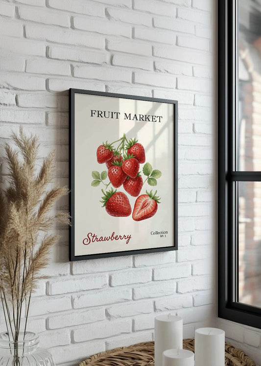 Cuadro Fruit Market N.1 - Fresas