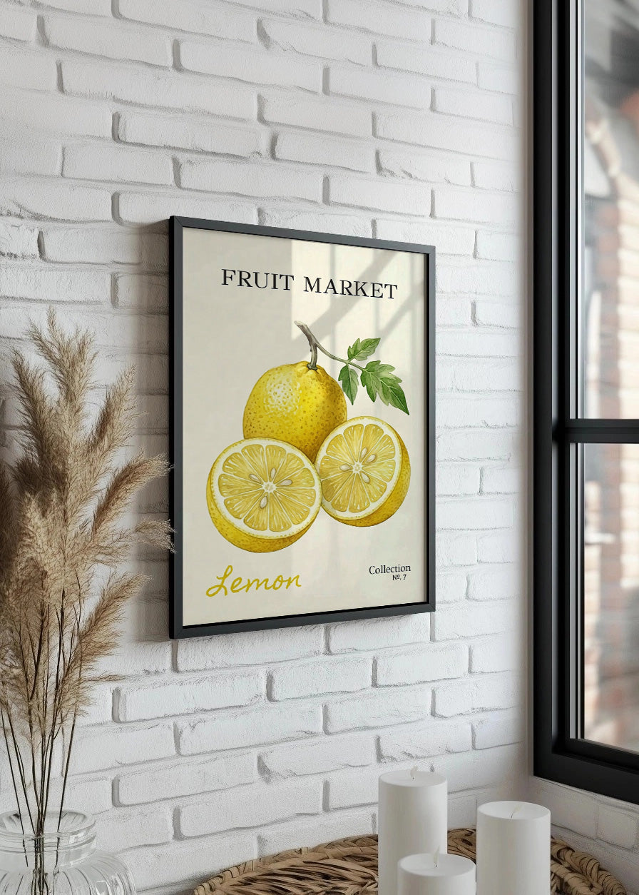 Cuadro Fruit Market N.7 - Limón