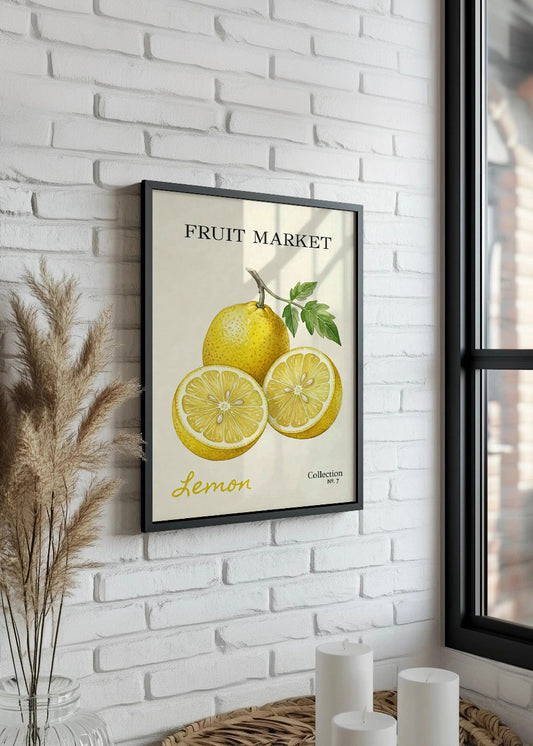 Cuadro Fruit Market N.7 - Limón