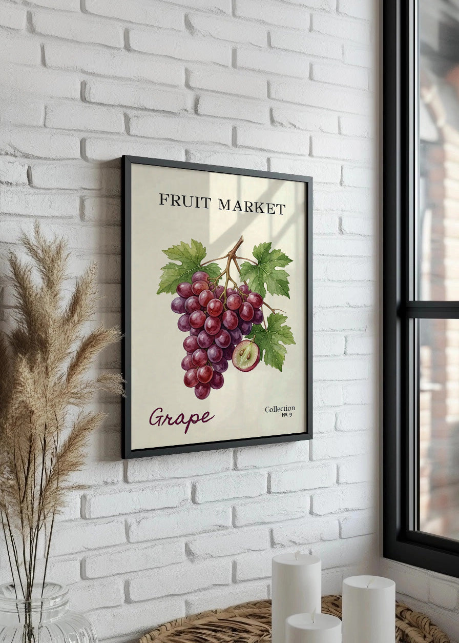 Cuadro Fruit Market N.9 - Uvas