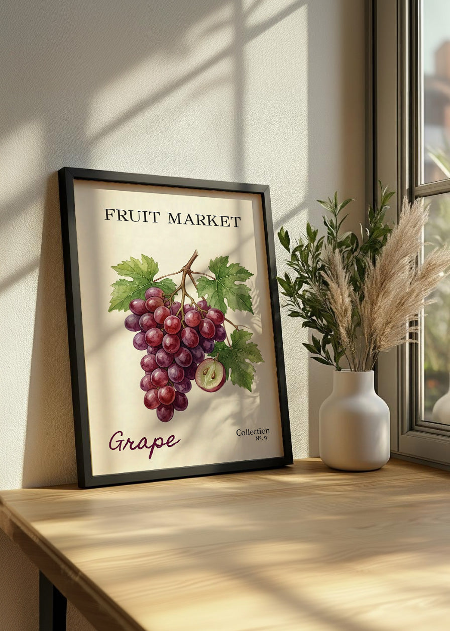 Cuadro Fruit Market N.9 - Uvas