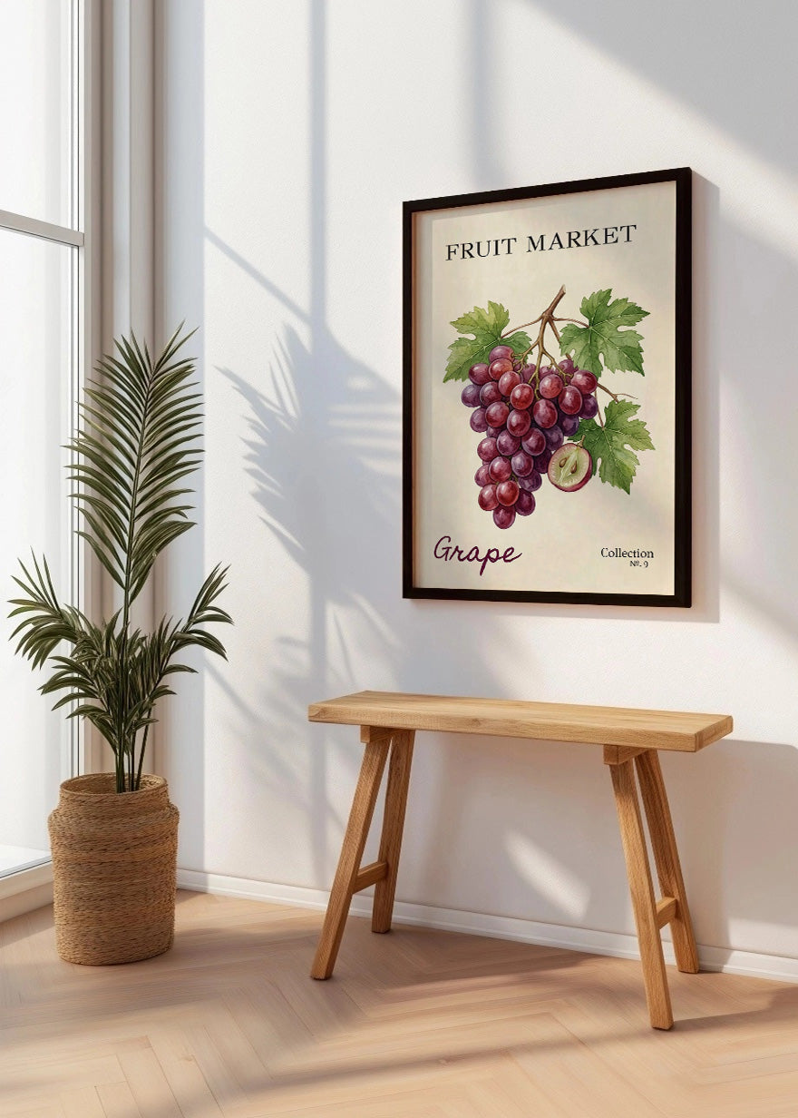 Cuadro Fruit Market N.9 - Uvas