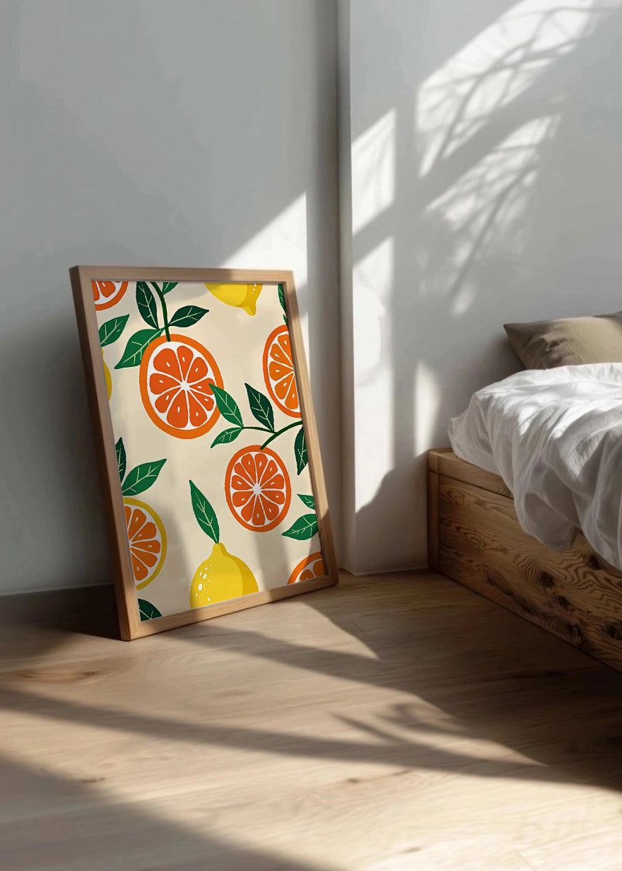 Cuadro Frutitas estilo flat