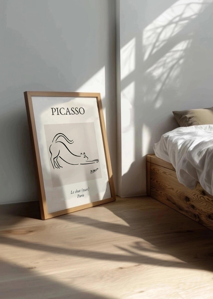 Cuadro Gato al estilo Picasso
