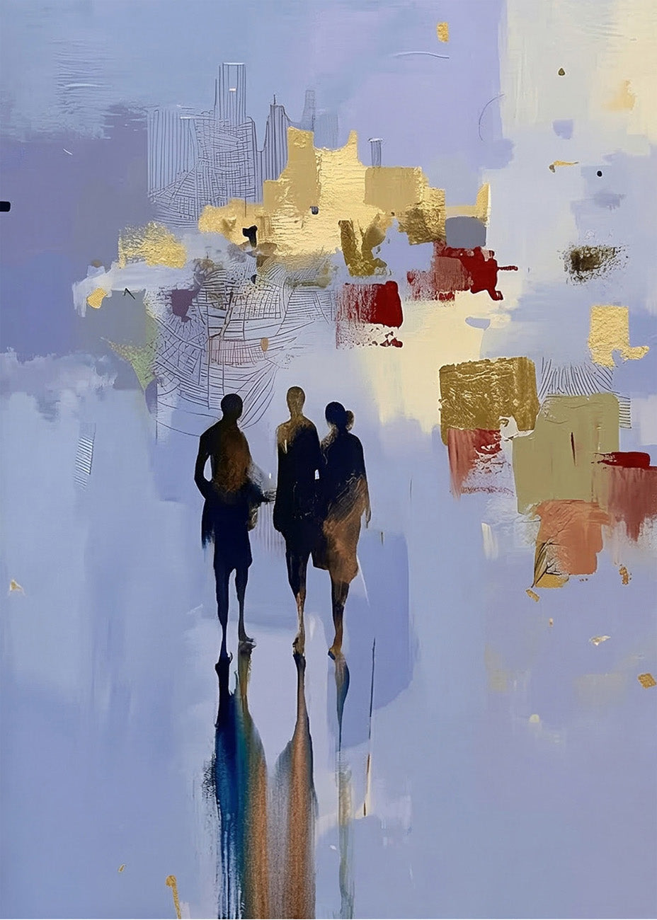 Cuadro Gente abstracta