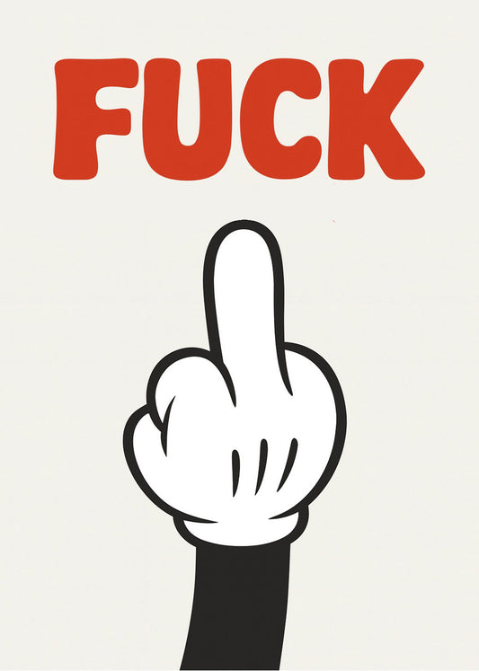 Cuadro Gesto - Fuck