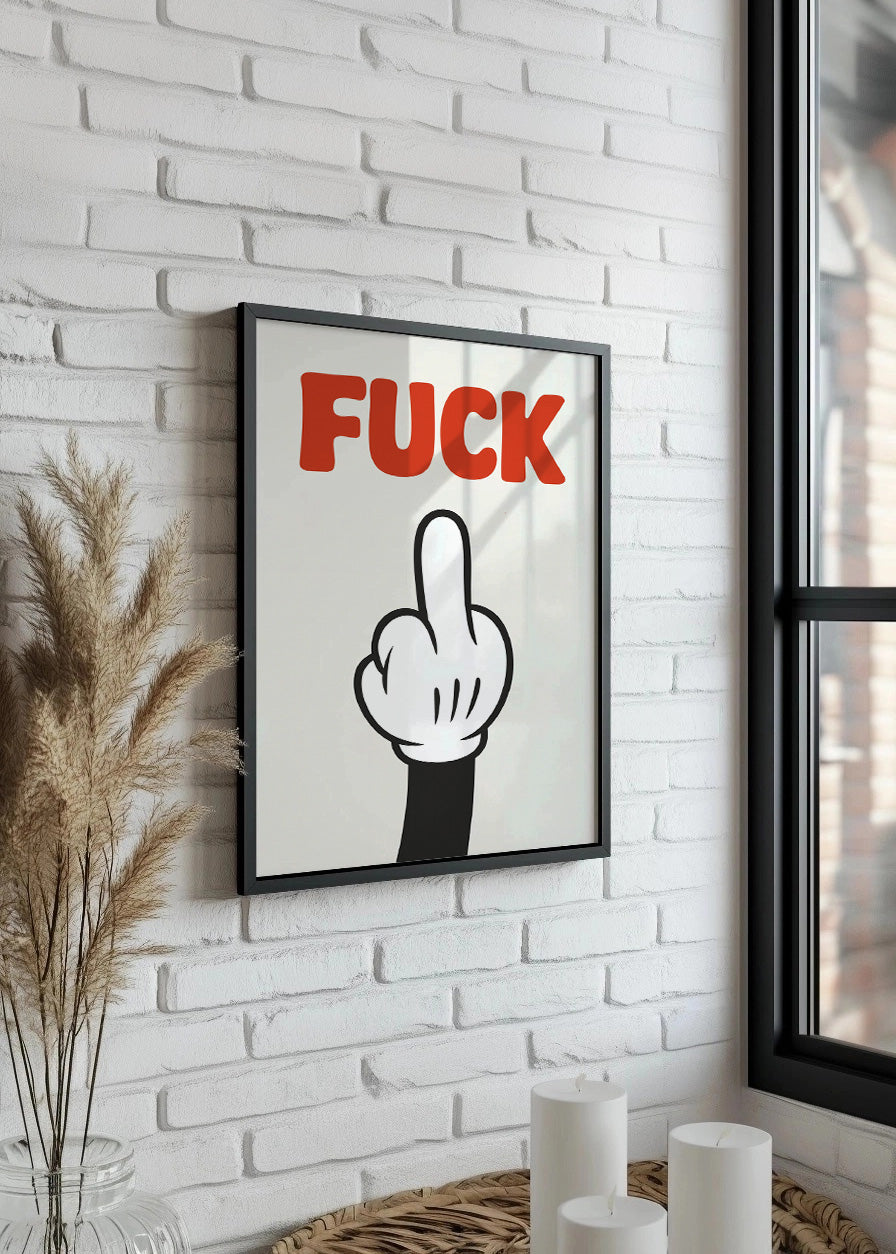 Cuadro Gesto - Fuck