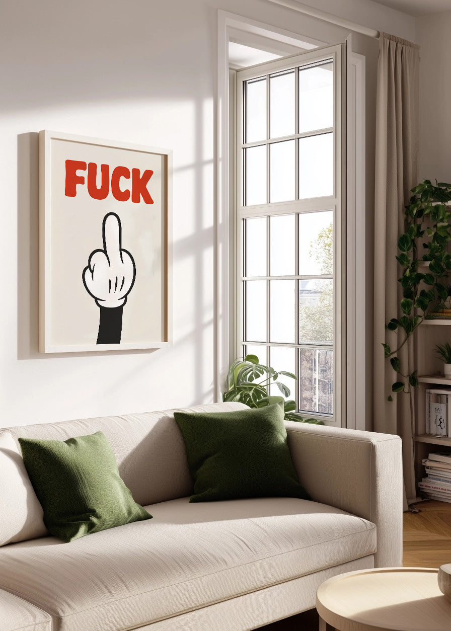 Cuadro Gesto - Fuck