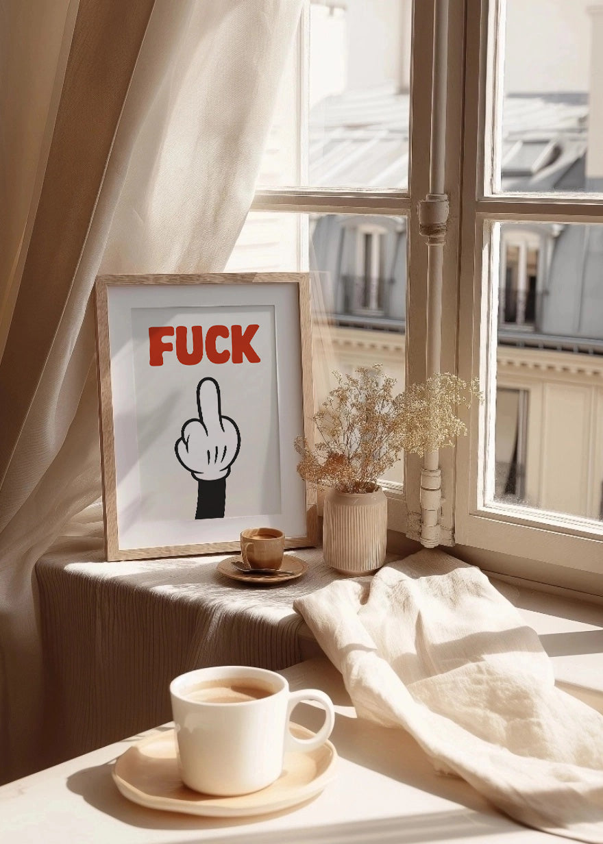 Cuadro Gesto - Fuck