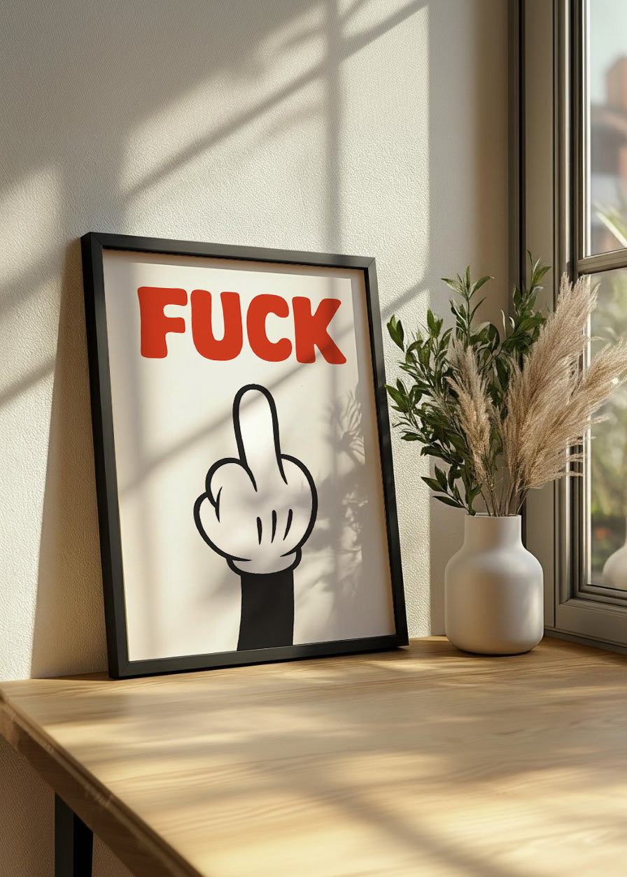 Cuadro Gesto - Fuck