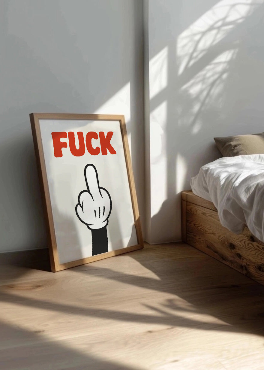 Cuadro Gesto - Fuck