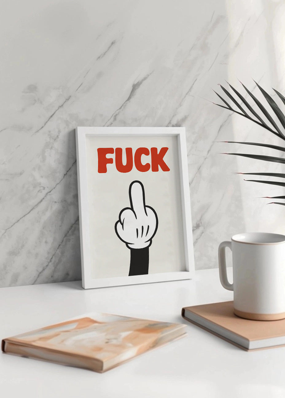 Cuadro Gesto - Fuck
