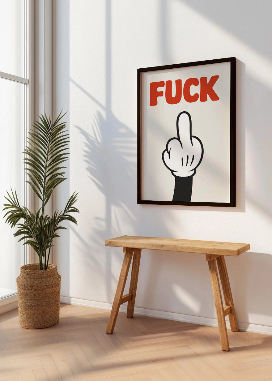 Cuadro Gesto - Fuck