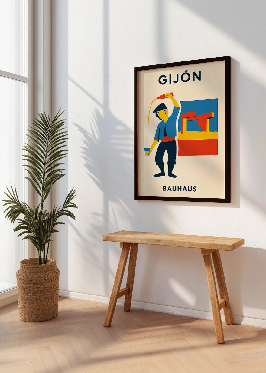 Cuadro Gijón Poster Bauhaus