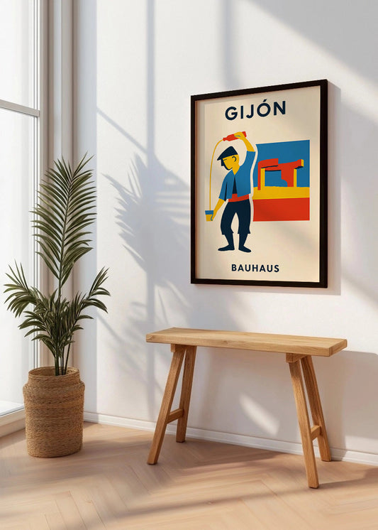Cuadro Gijón Poster Bauhaus