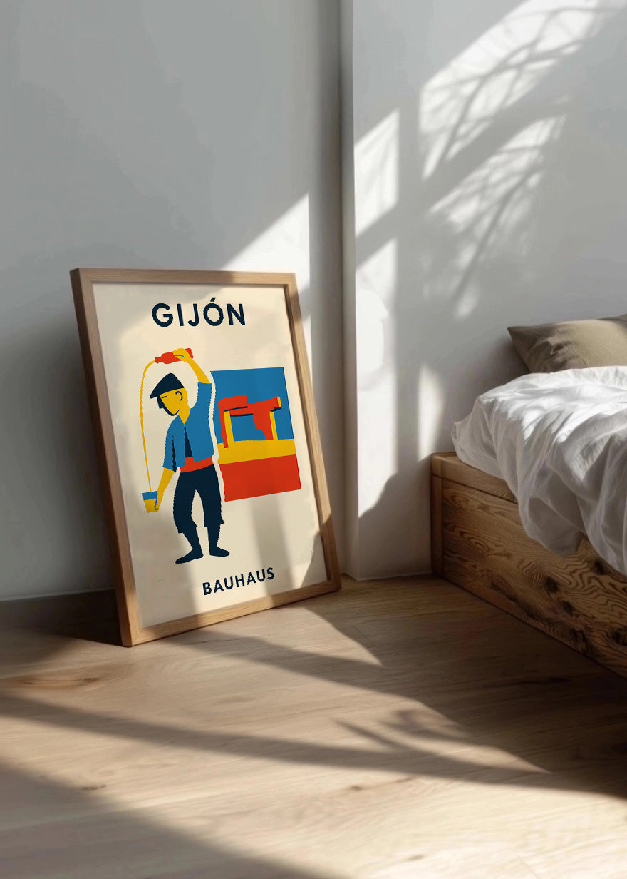 Cuadro Gijón Poster Bauhaus