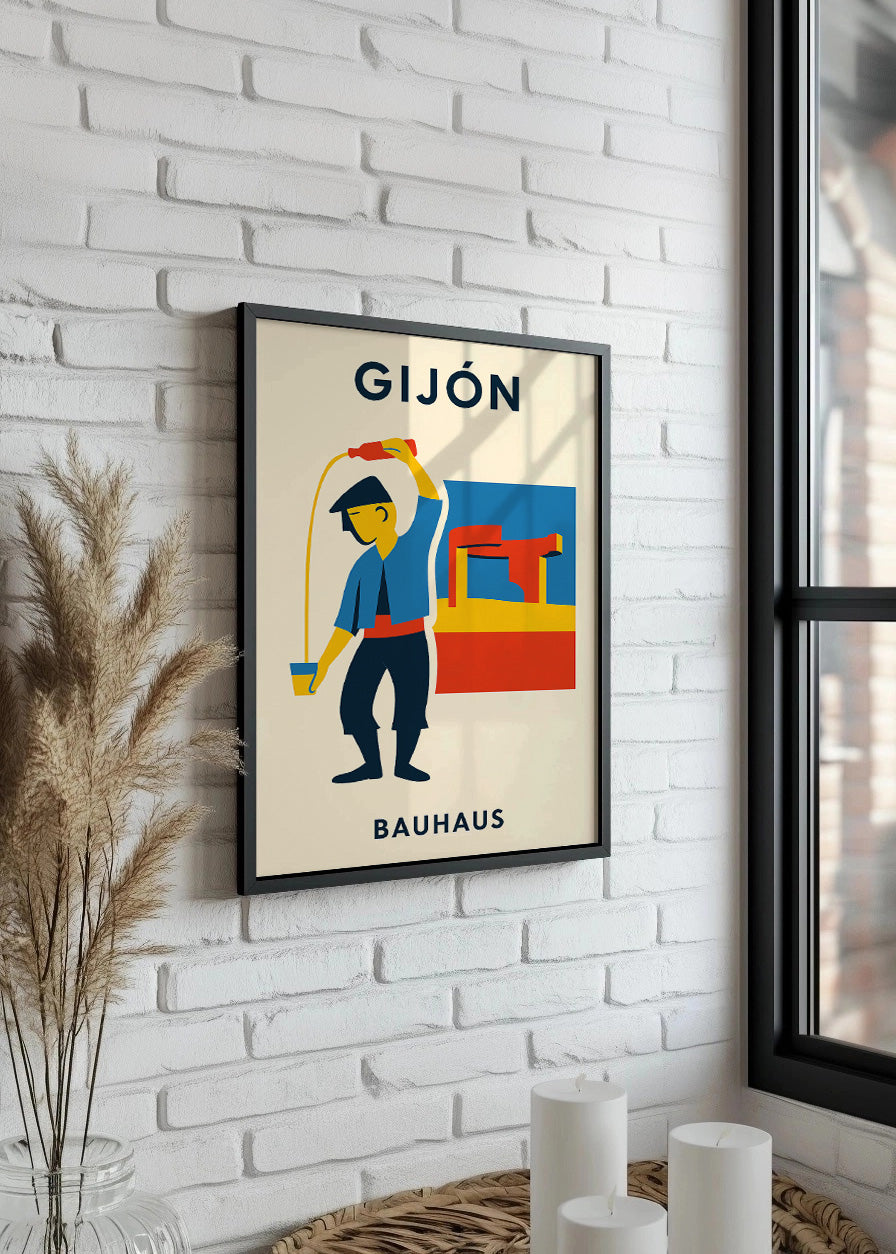 Cuadro Gijón Poster Bauhaus