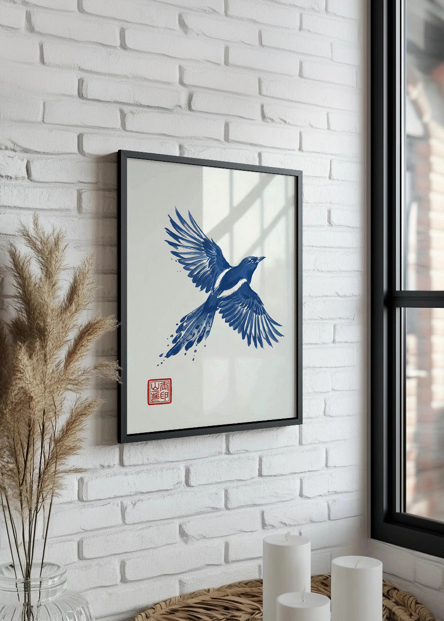 Cuadro Golondrina azul
