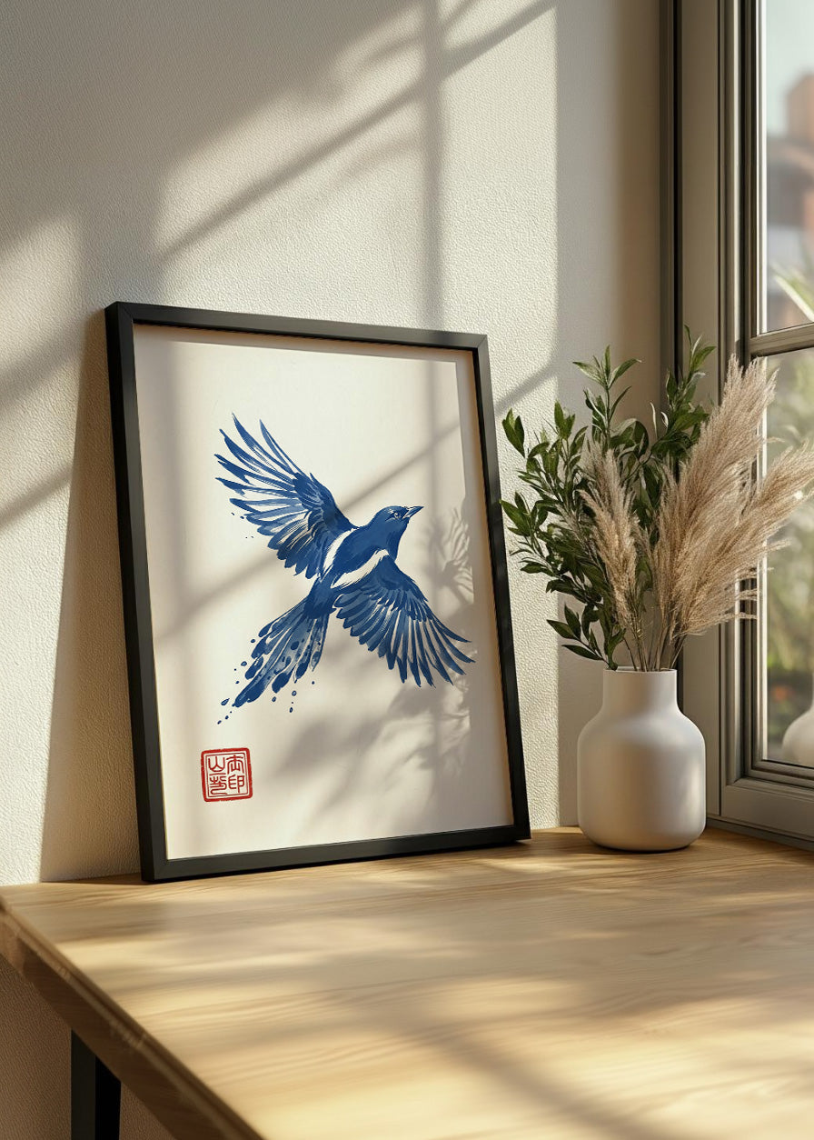 Cuadro Golondrina azul