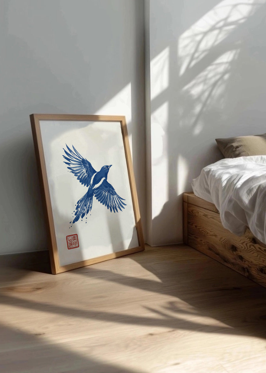 Cuadro Golondrina azul