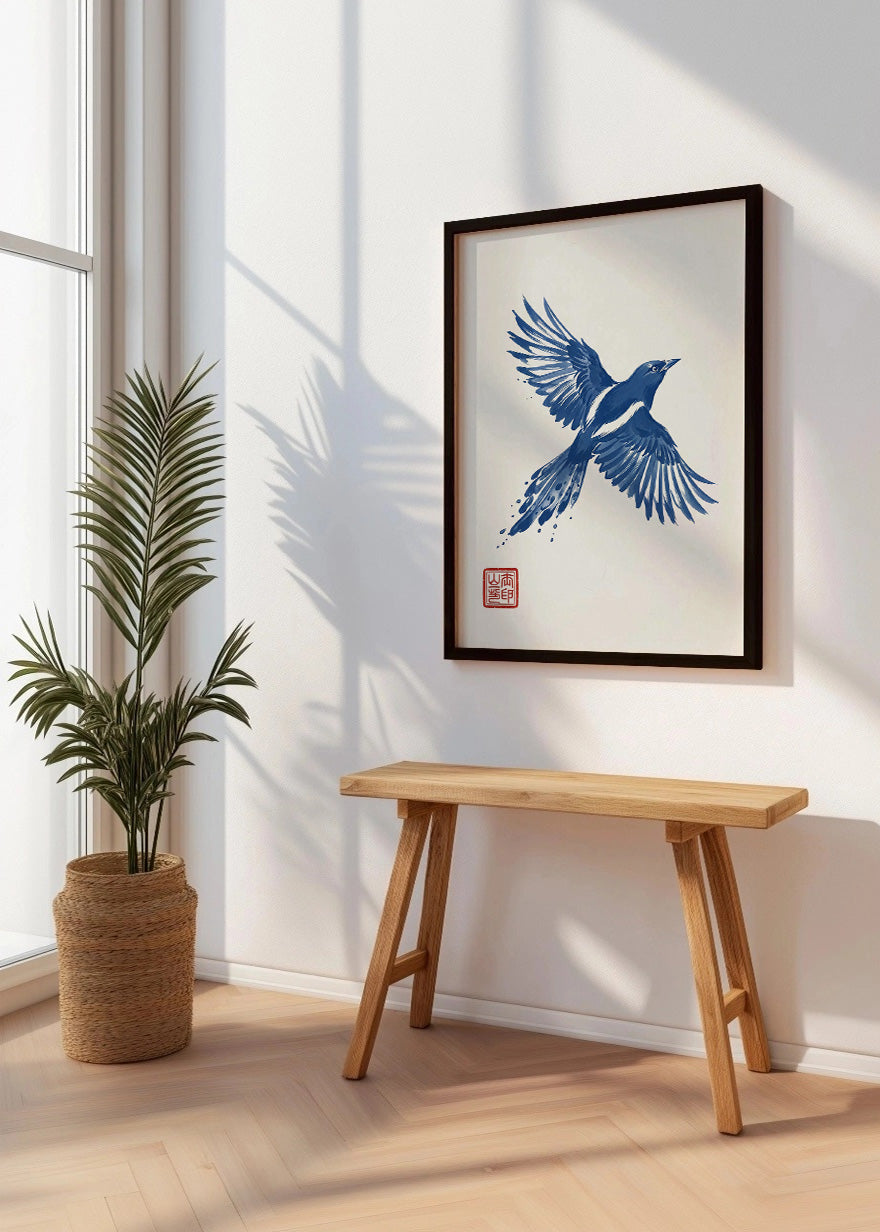 Cuadro Golondrina azul