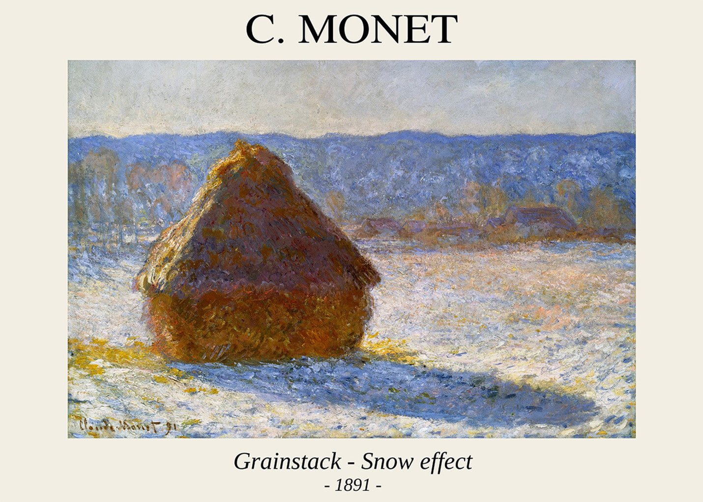 Grainstack - Snow Effect (Monet)