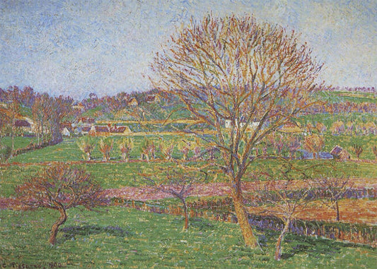 Cuadro ​Gran Nogal en Eragny (Pissarro)