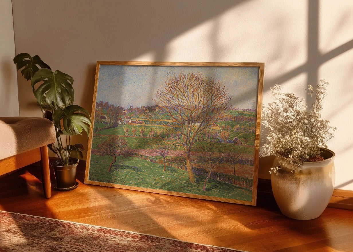 Cuadro ​Gran Nogal en Eragny (Pissarro)
