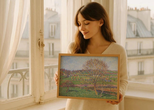 Cuadro ​Gran Nogal en Eragny (Pissarro)
