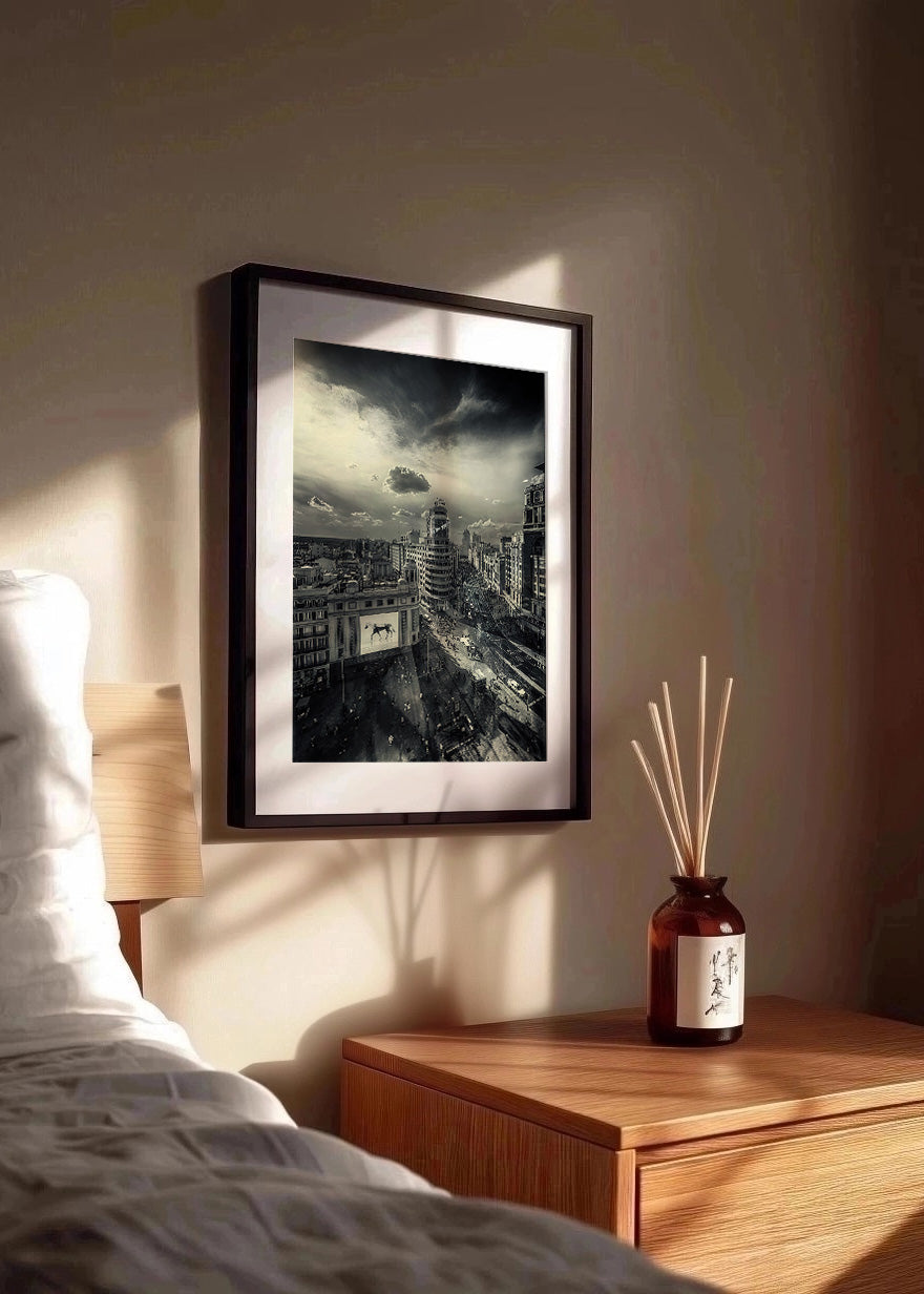 Cuadro ​Gran Vía, Callao y edificio Capitolio
