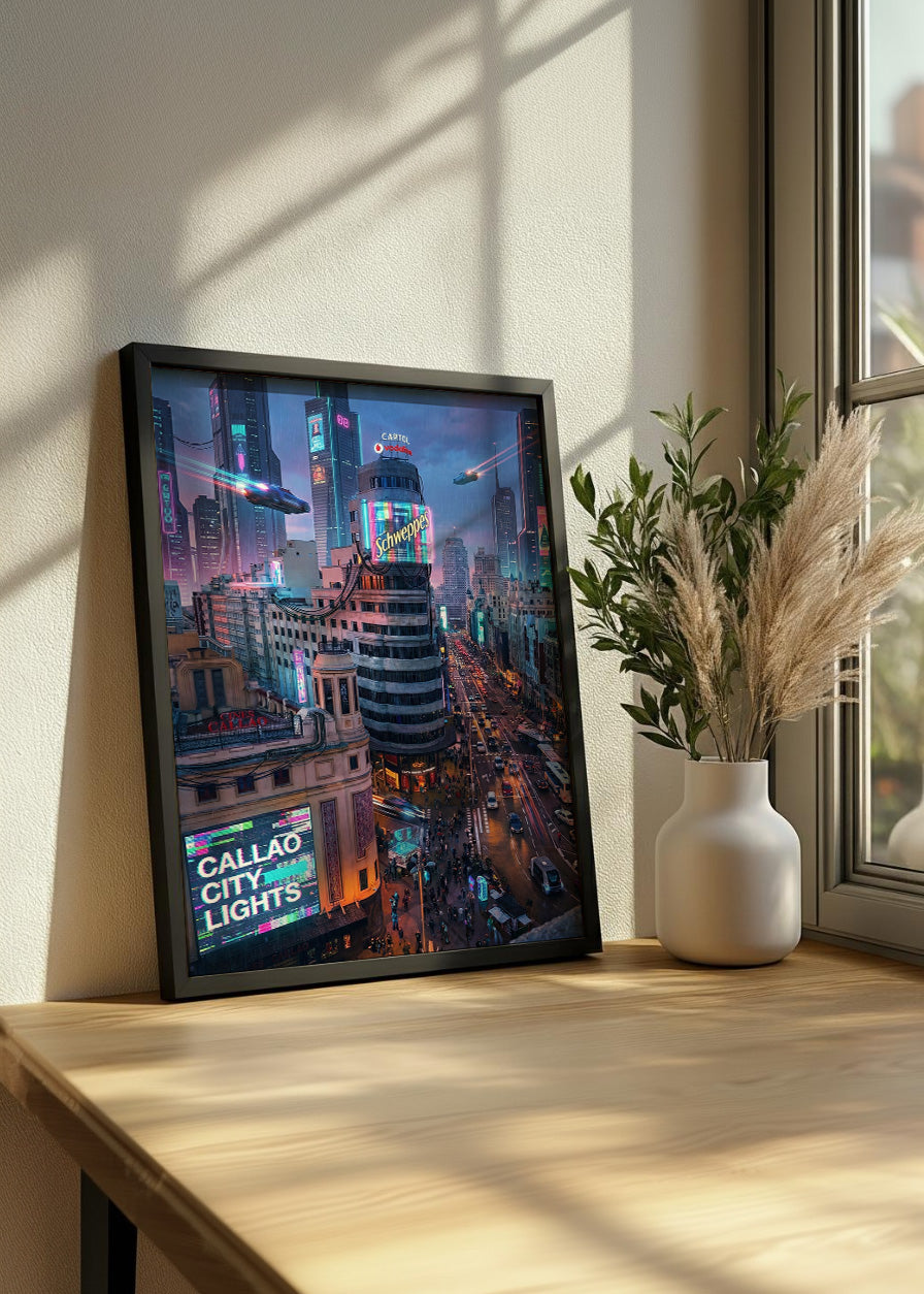 Cuadro Gran Vía y Callao - Futurista