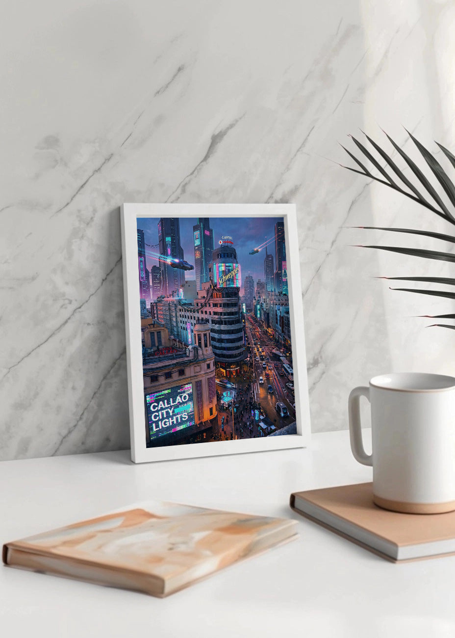 Cuadro Gran Vía y Callao - Futurista