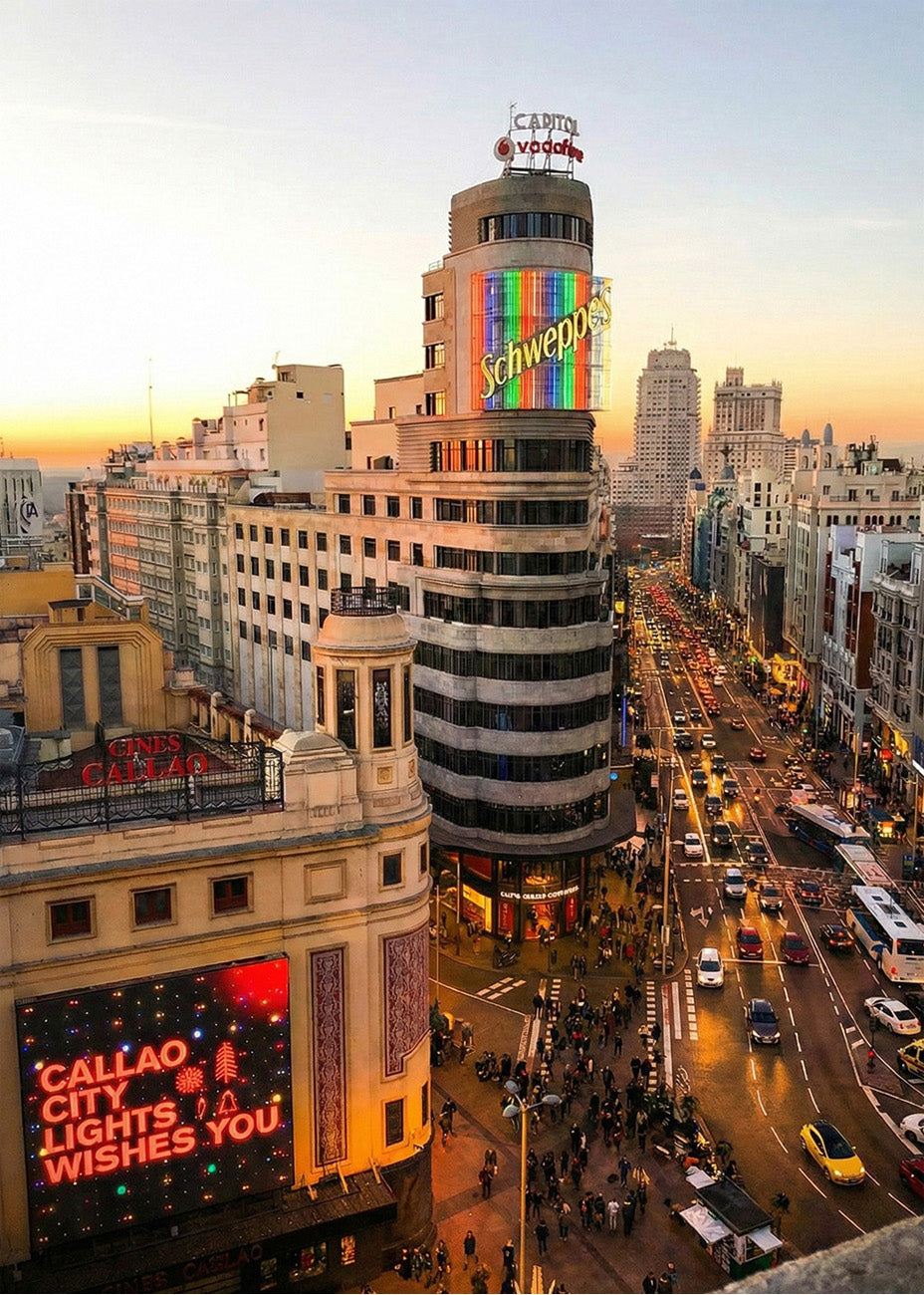 Cuadro Gran Vía y Callao (Álvaro Ibáñez CC BY 2.0)