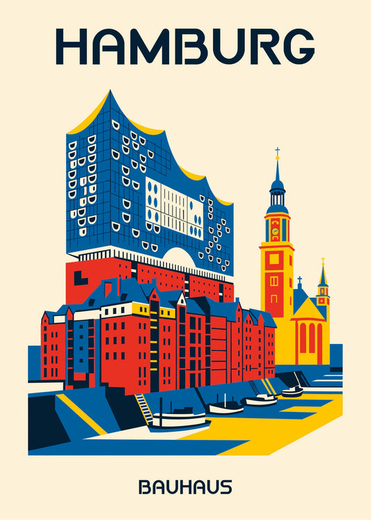Cuadro Hamburg Poster Bauhaus