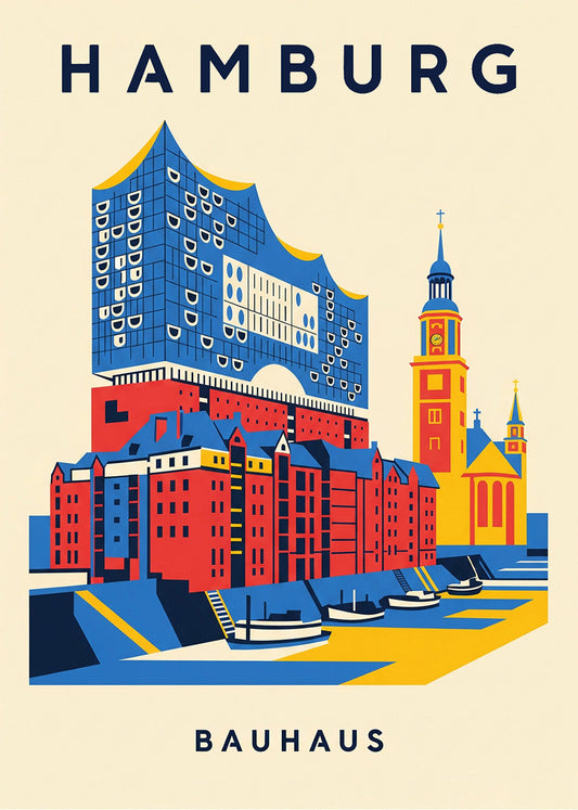 Cuadro Hamburg Poster Bauhaus