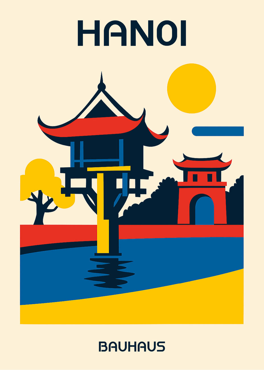 Cuadro Hanoi Poster Bauhaus