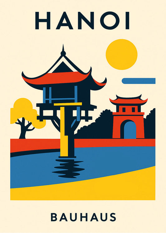 Cuadro Hanoi Poster Bauhaus