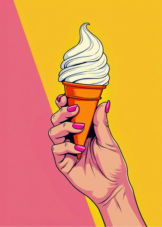 Cuadro Helado de cono