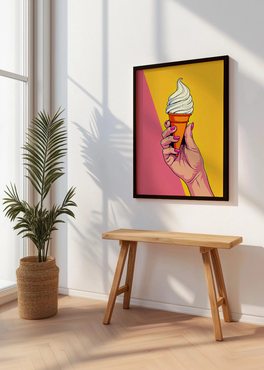 Cuadro Helado de cono