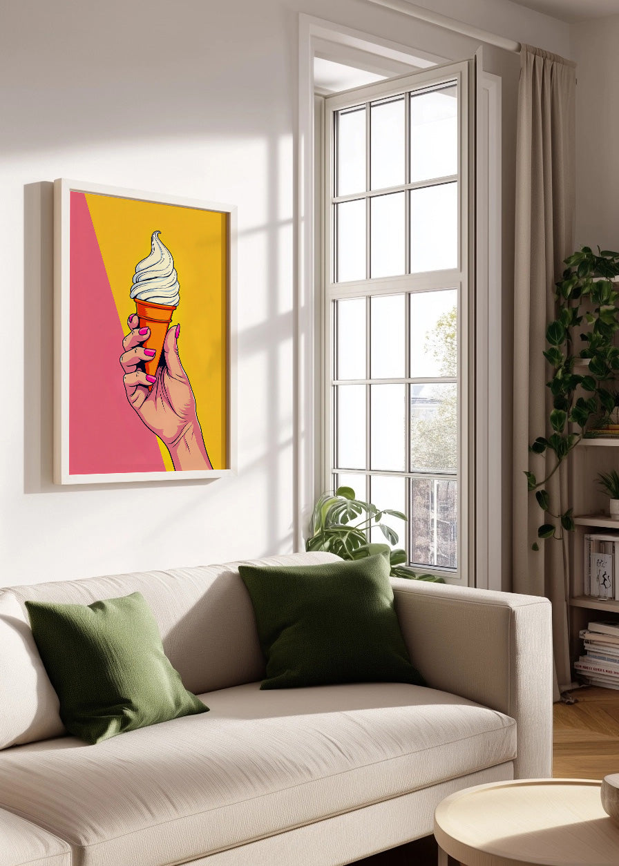 Cuadro Helado de cono