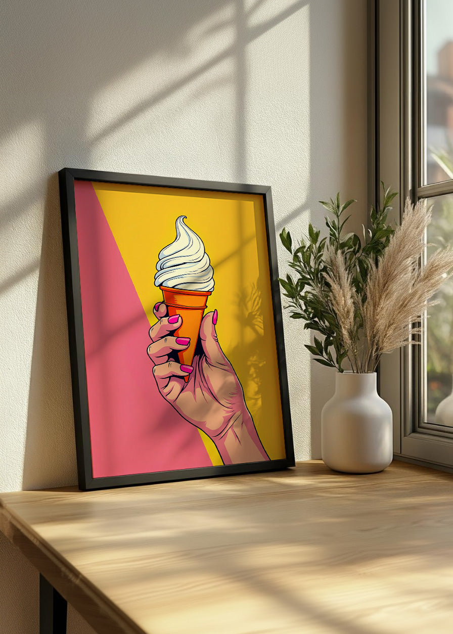 Cuadro Helado de cono