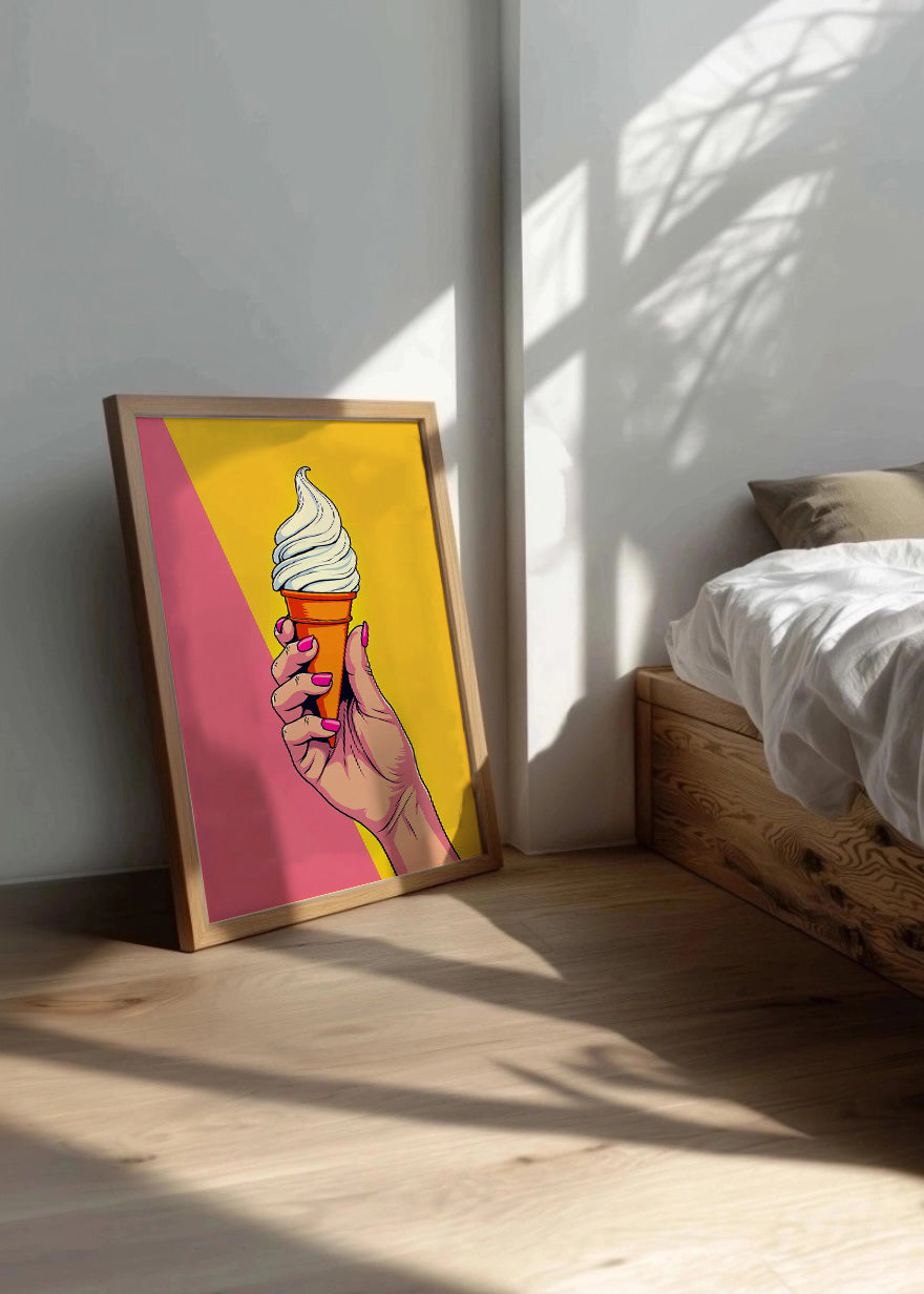 Cuadro Helado de cono