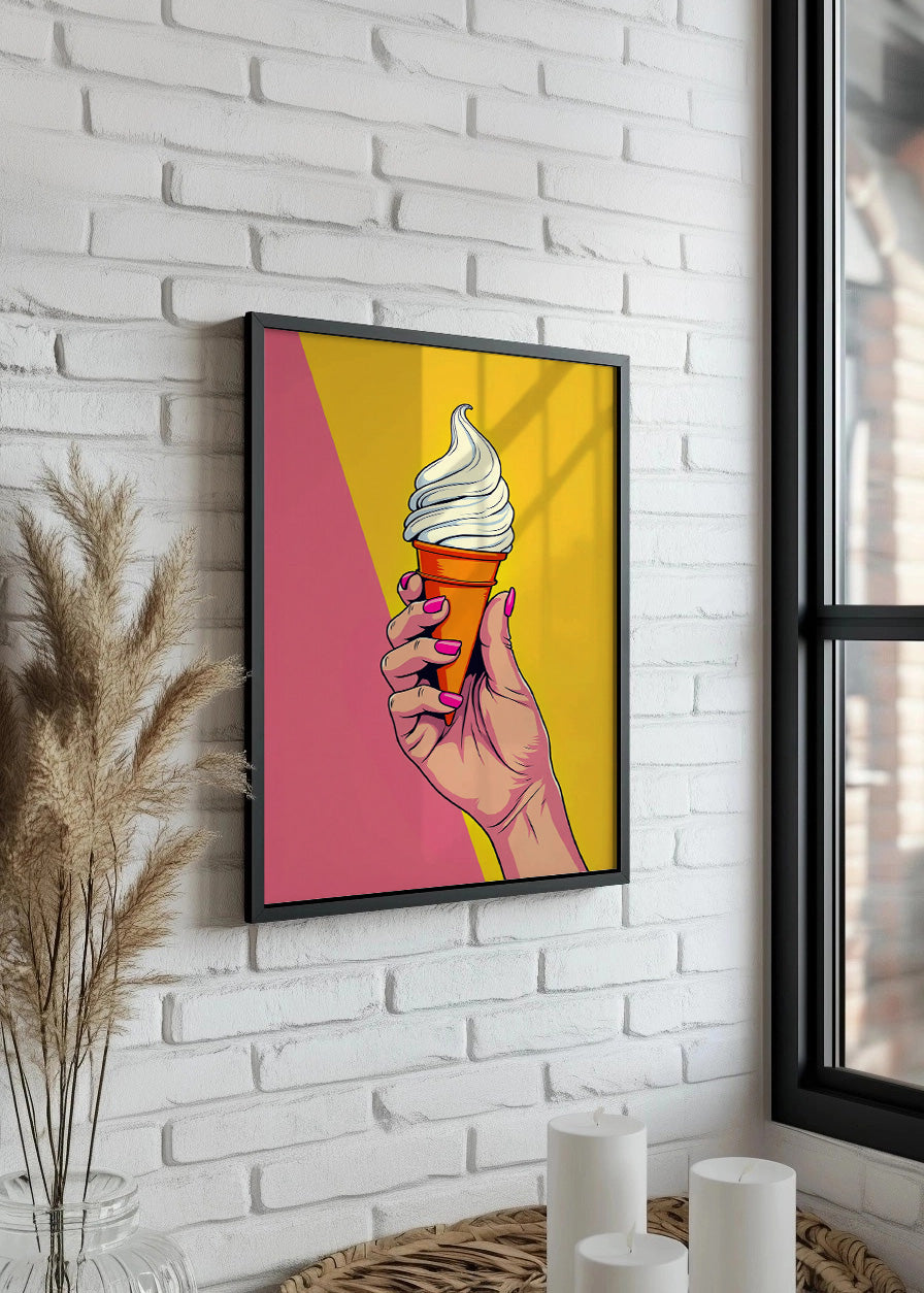 Cuadro Helado de cono