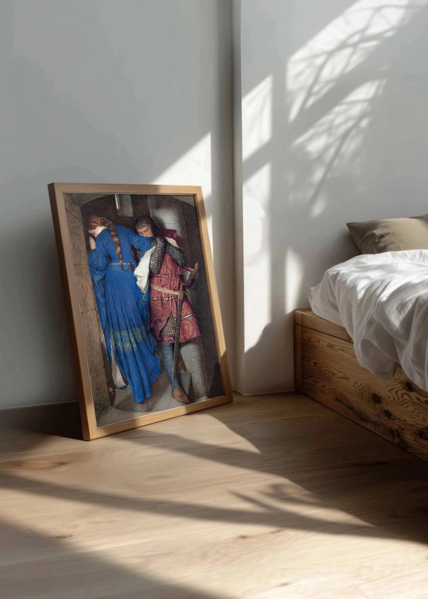Cuadro ​Hellelil y Hildebrand, el encuentro en la escalera de la torre (Frederick William Burton)