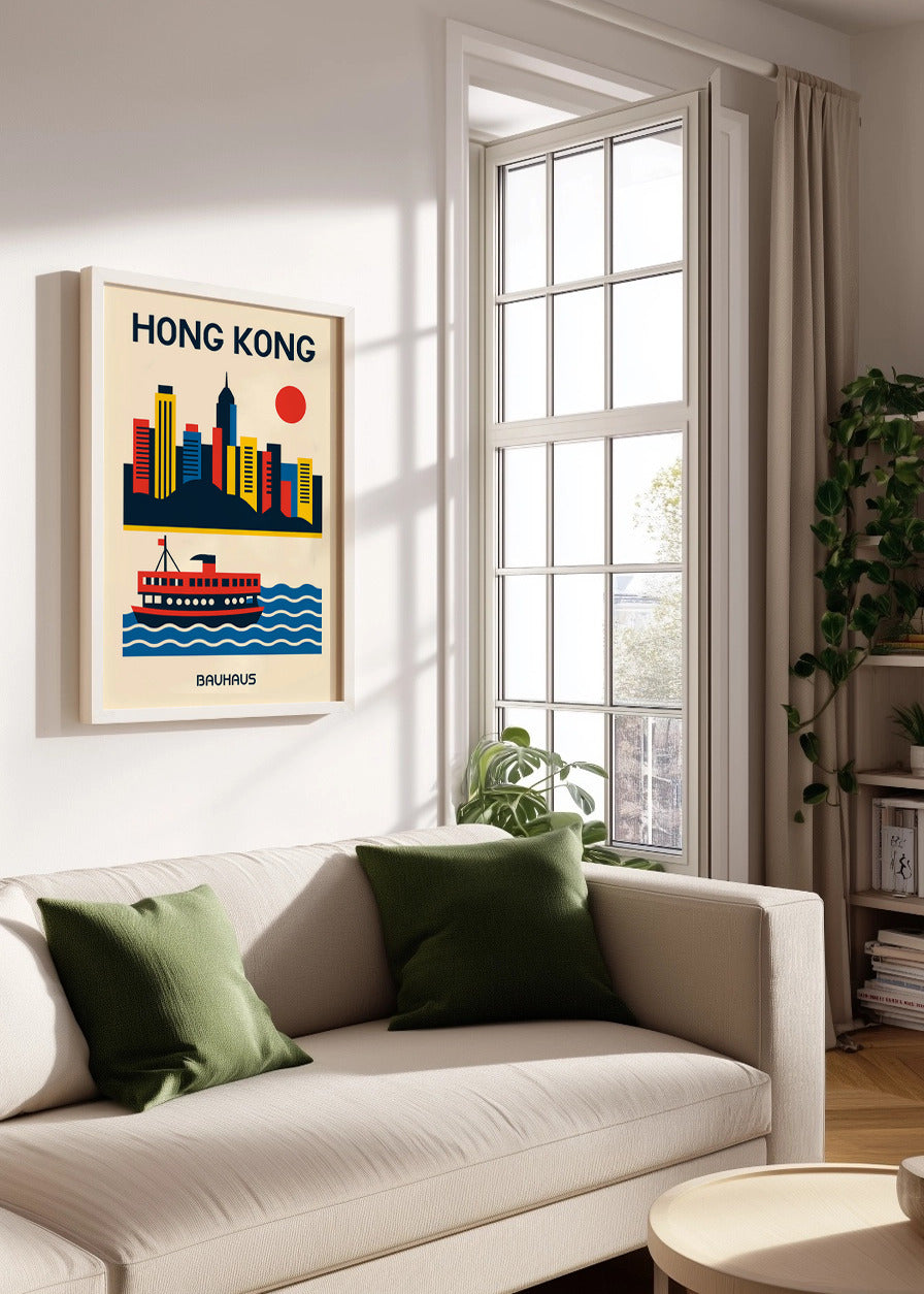 Cuadro Hong Kong Poster Bauhaus
