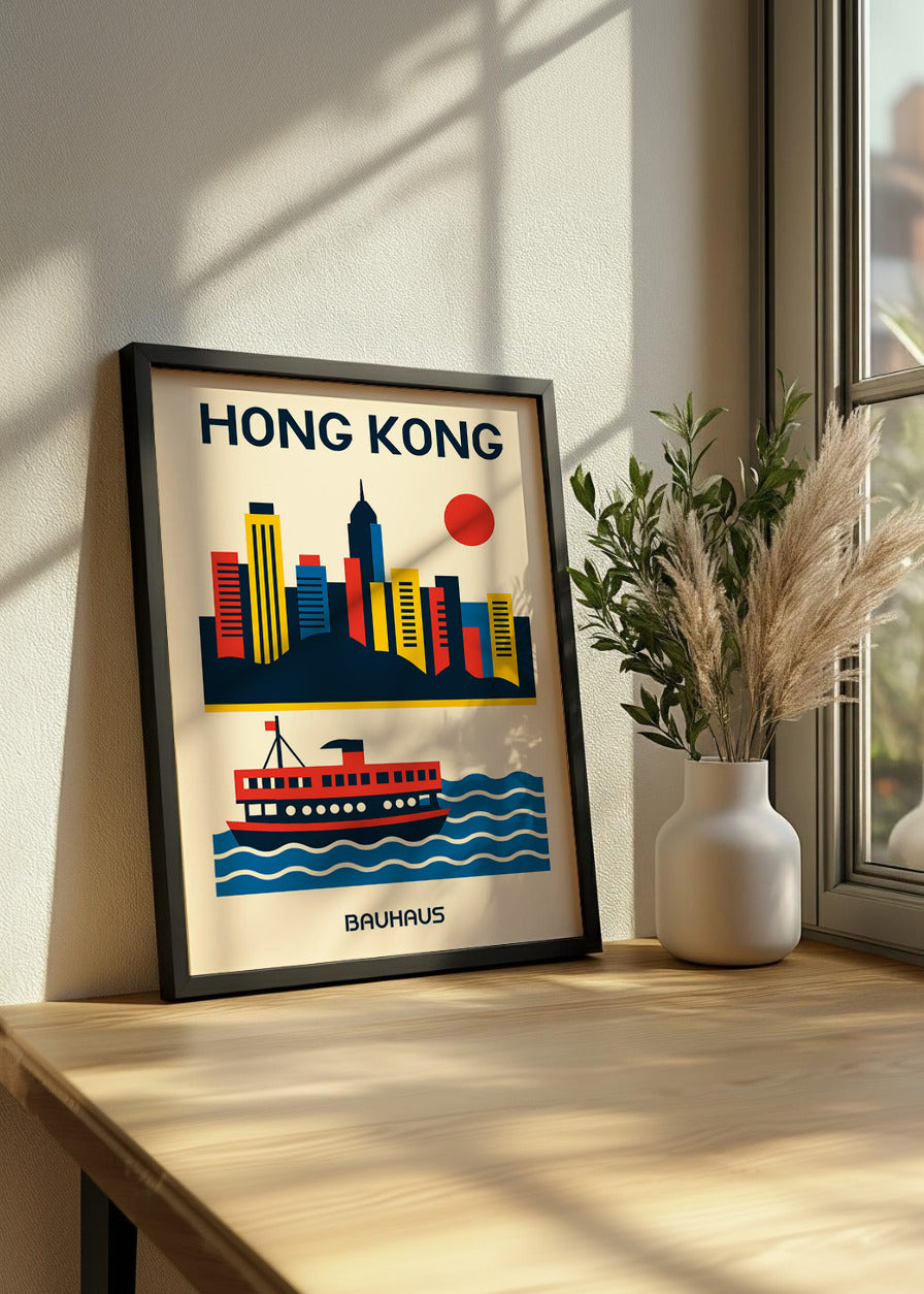 Cuadro Hong Kong Poster Bauhaus