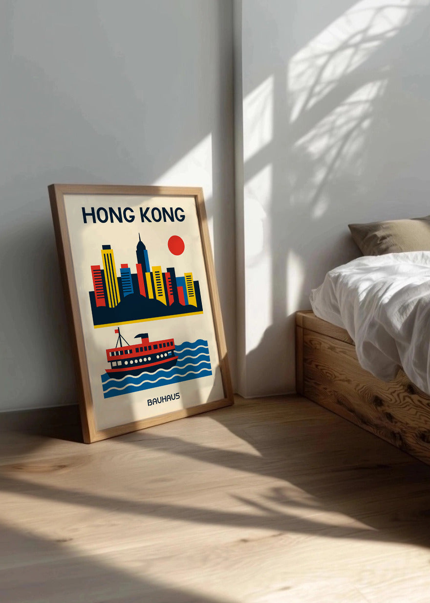 Cuadro Hong Kong Poster Bauhaus