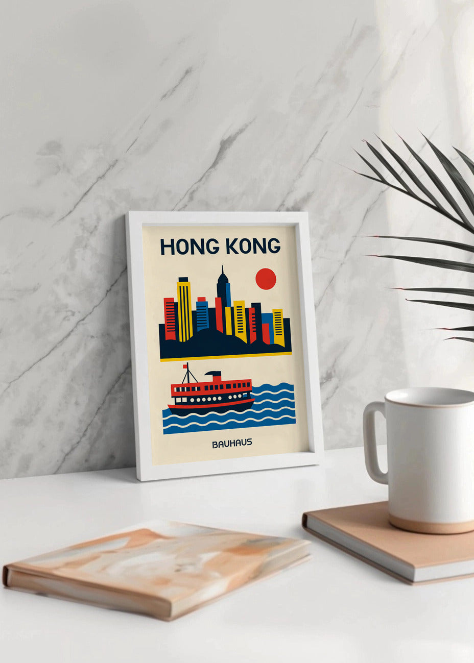 Cuadro Hong Kong Poster Bauhaus