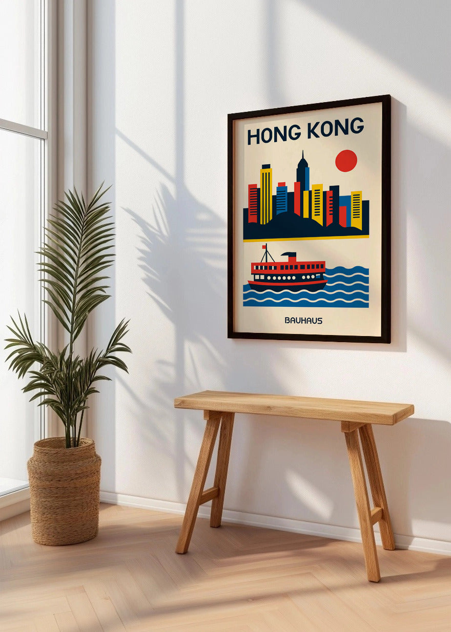 Cuadro Hong Kong Poster Bauhaus