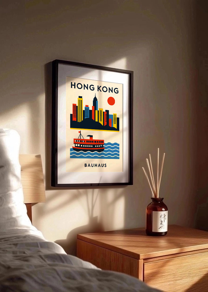 Cuadro Hong Kong Poster Bauhaus